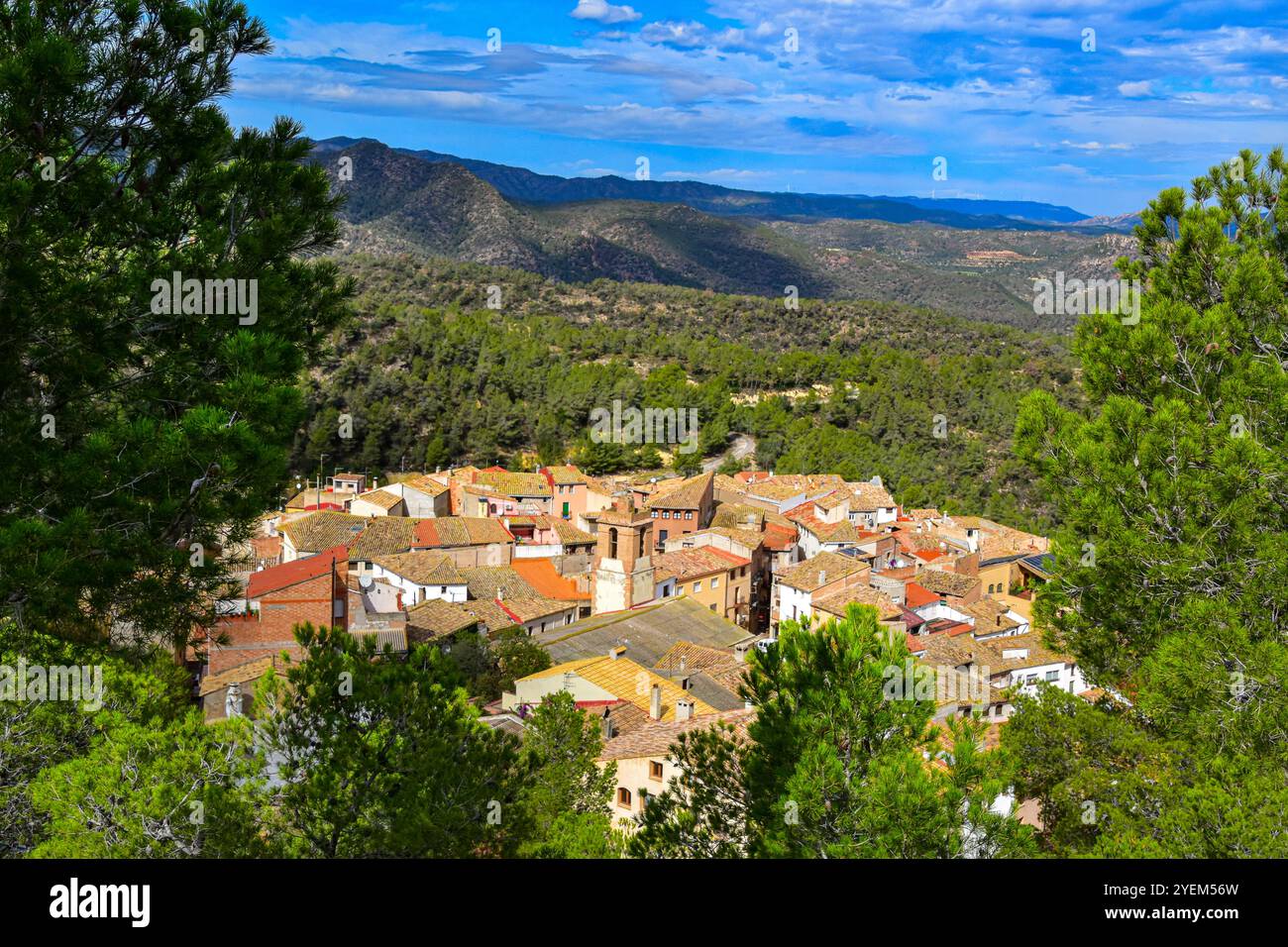 Rasquera, Tarragona, Spanien Stockfoto