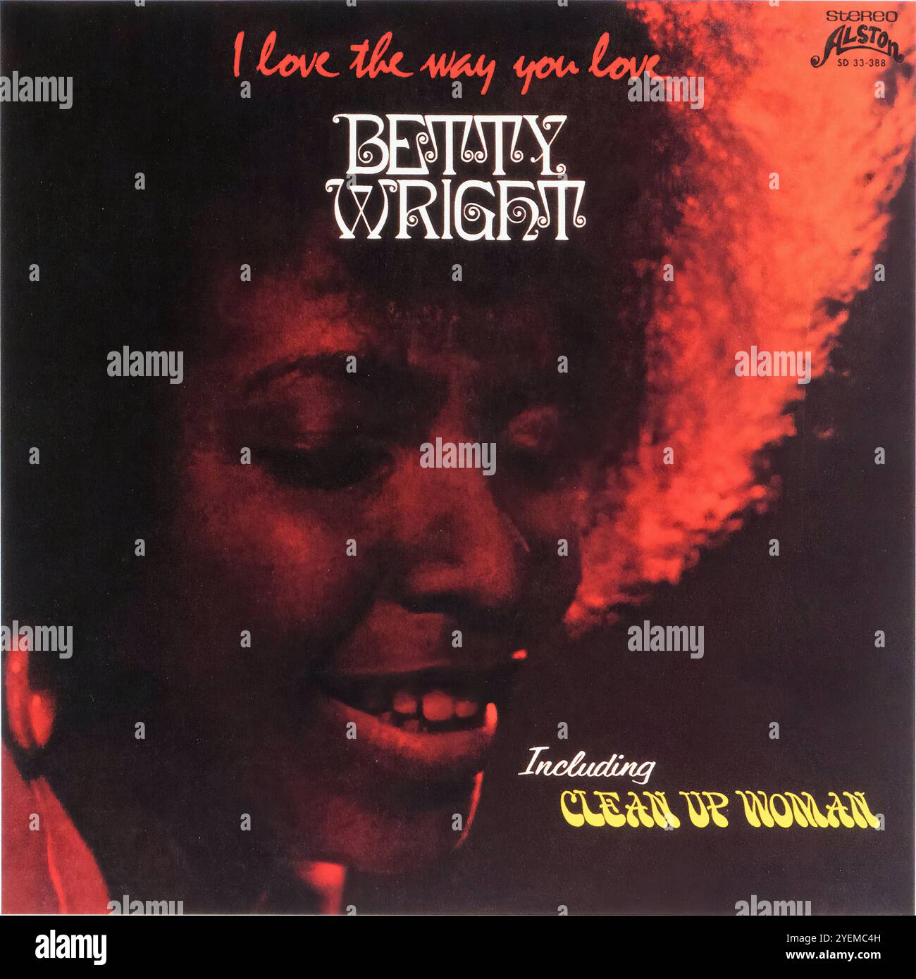 Betty Wright - I love the Way You Love 1972 - Original-Vinyl-Cover Stockfoto