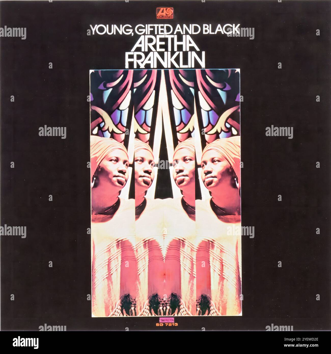 Aretha Franklin - Young, Gifted And Black 1972 - Original Vinyl Cover Stockfoto