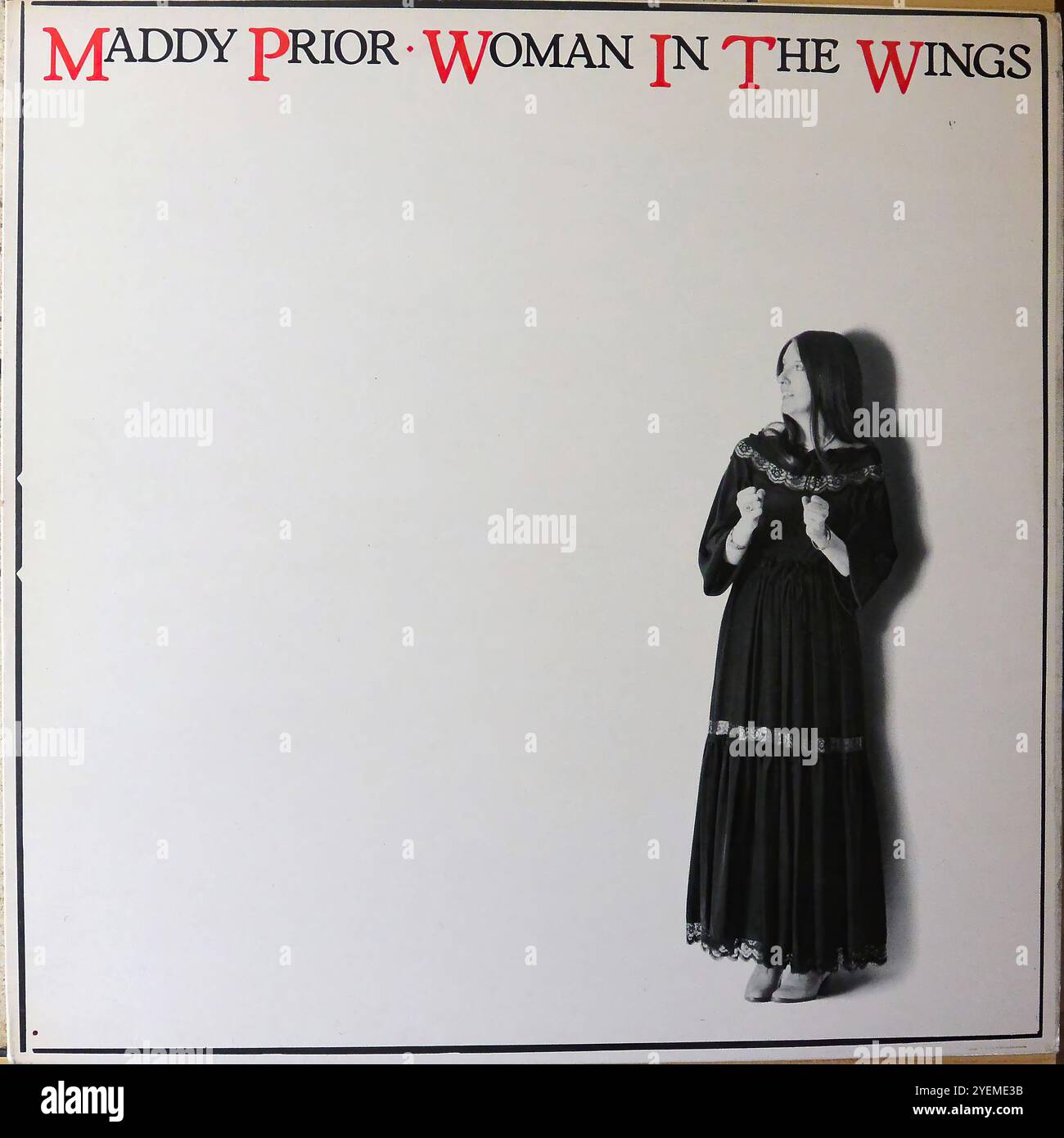 Maddy Prior - Woman In The Wings - Original Vinyl Cover Stockfoto