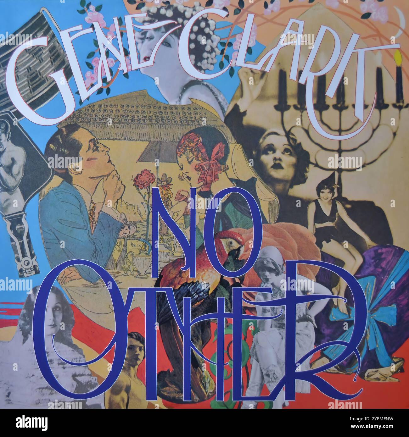 Gene Clark - Kein Anderes - Original-Vinyl-Cover Stockfoto