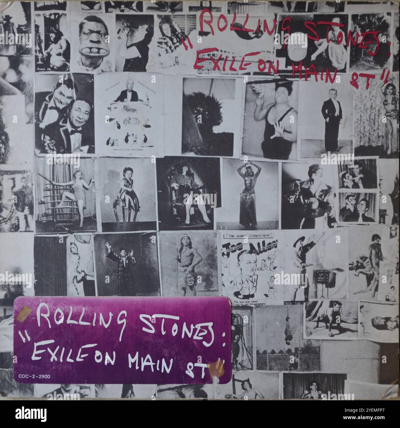 Die Rolling Stones - Exile On Main St. - Vintage Vinyl Album Cover