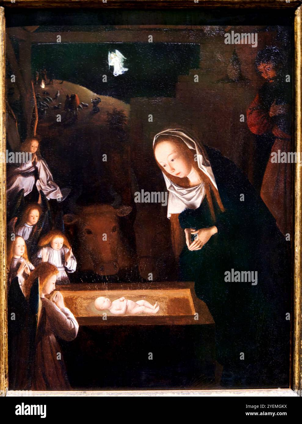 The Nativity at Night, um 1490, Geertgen tot Sint Jans (um 1455/65; gestorben um 1485/95), The National Gallery, London, UK Stockfoto