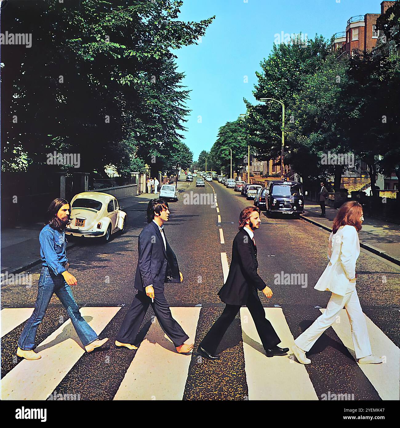 The Beatles - Abbey Road - Original Vinyl Cover Stockfoto