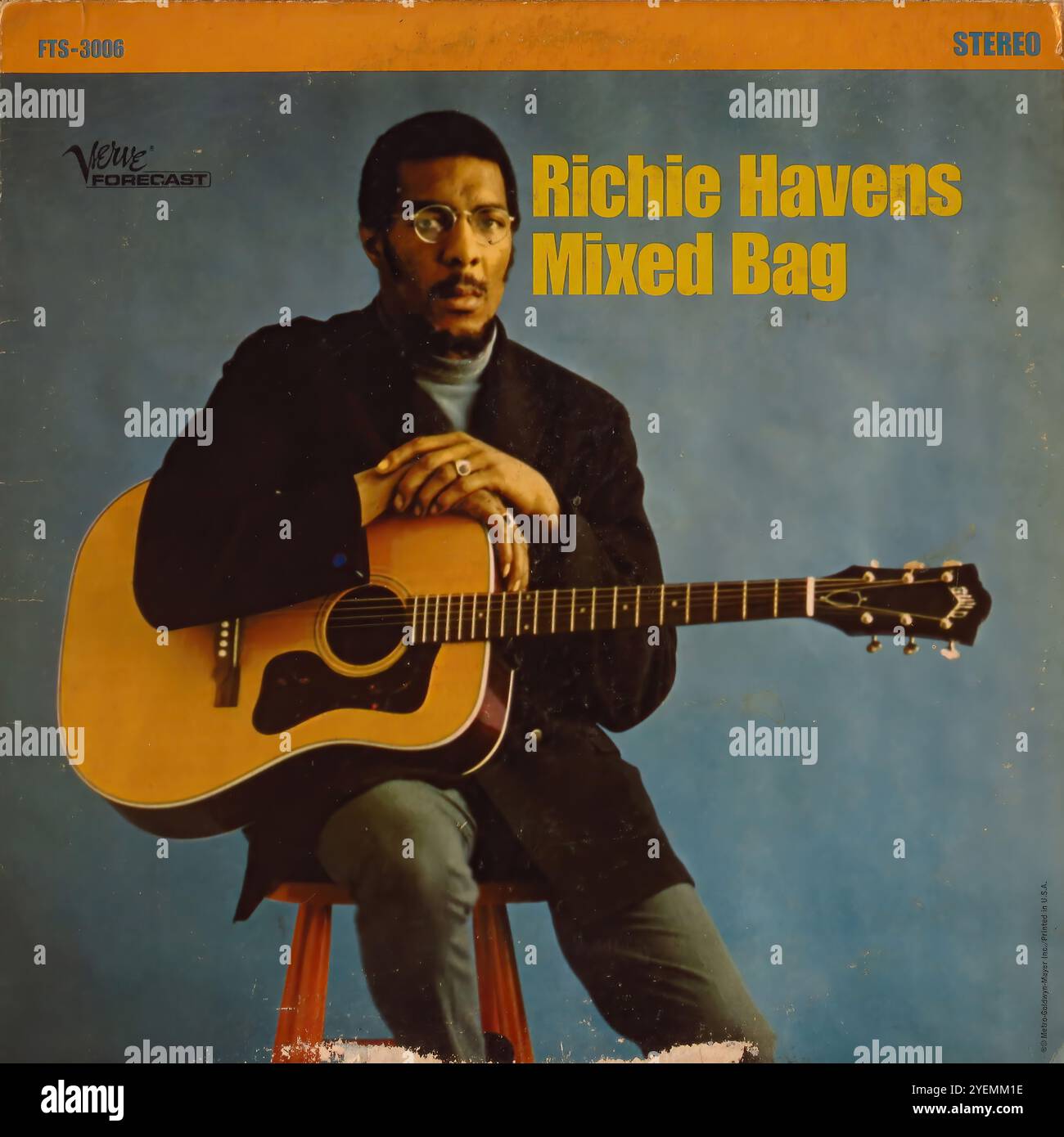 Richie Haven Mixed Bag - Original Vinyl Cover Stockfoto