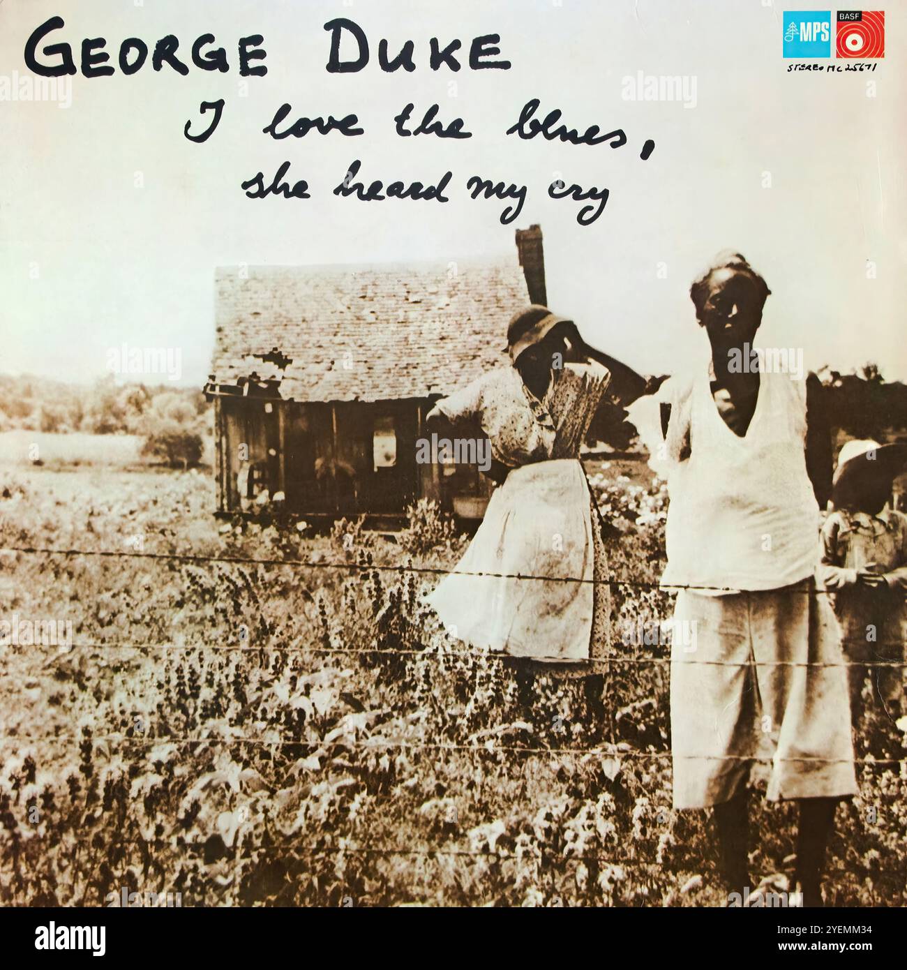 George Duke I Love the Blues, She Heard My Cry - Original Vinyl Cover Stockfoto