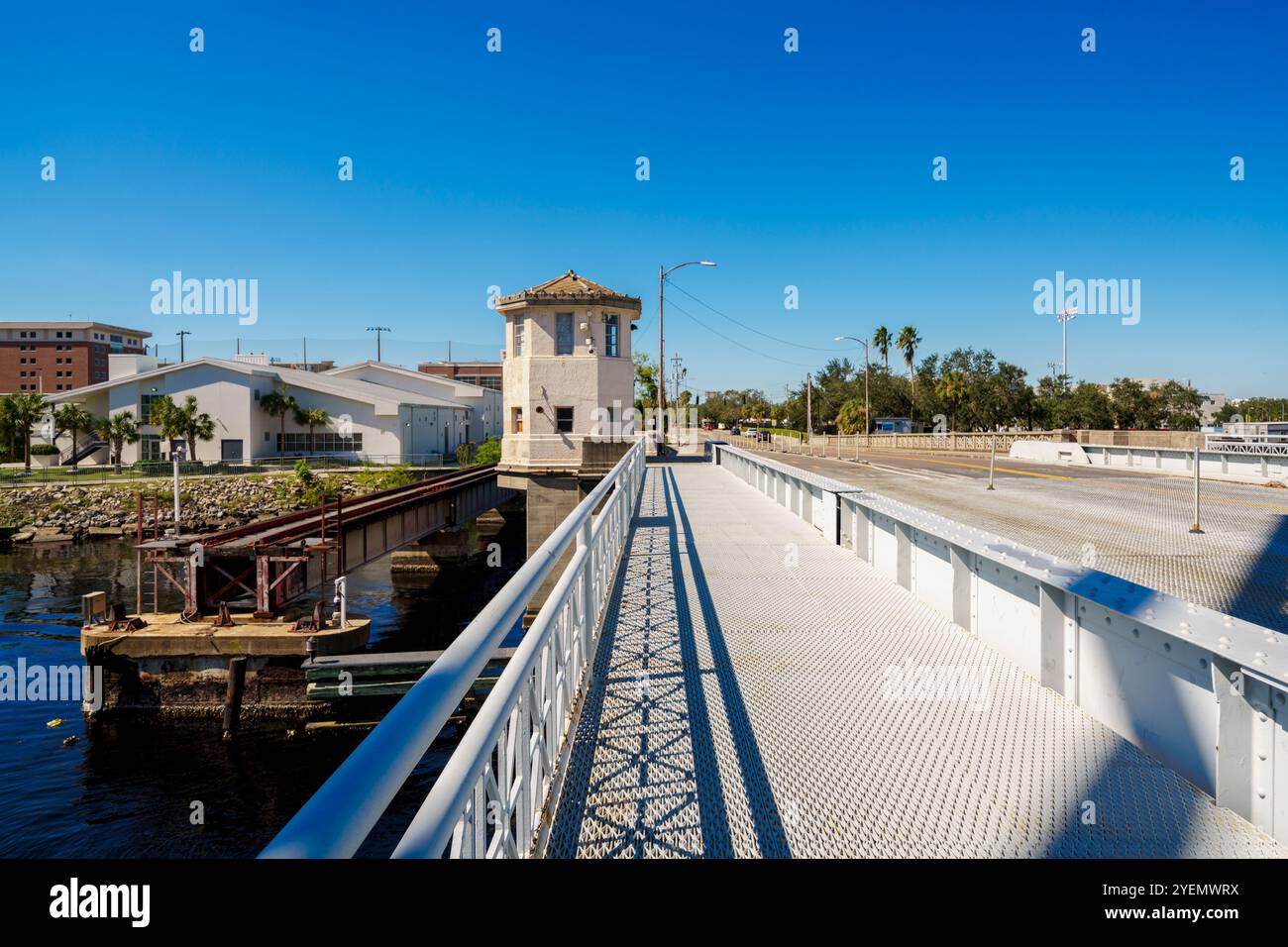 Stockfoto von Tampa Florida Cass Street Bridge. Stockfoto