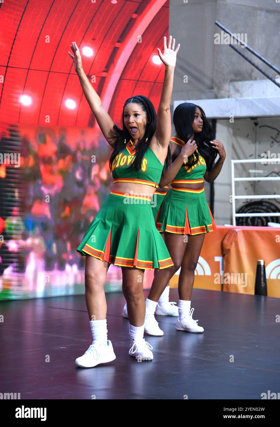 31. Oktober 2024, New York, NY, Vereinigte Staaten: Laura Jarrett nimmt an NBC's Today Show 2024 Halloween Celebration am Rockefeller Plaza in New York Teil. 31. Oktober 2024. (Credit Image: © Photo Image Press via ZUMA Press Wire) NUR REDAKTIONELLE VERWENDUNG! Nicht für kommerzielle ZWECKE! Stockfoto