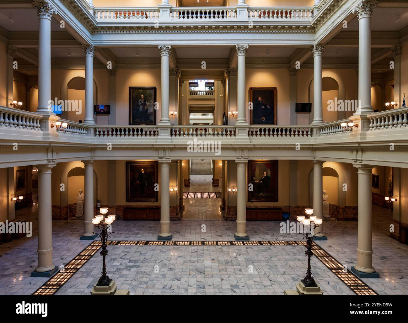 Das Innere des Georgia State Capitol in Atlanta, Georgia Stockfoto