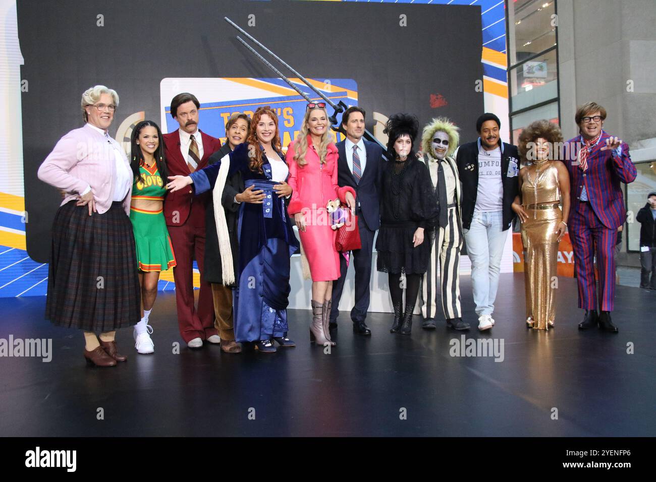 New York, New York, USA. 31. Oktober 2024. Die „Today“ Halloween Celebration 2024 von NBC am 31. Oktober 2024 in New York City am Rockefeller Plaza. Quelle: Rw/Media Punch/Alamy Live News Stockfoto