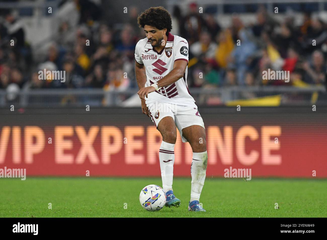 Rom, Latium. 31. Oktober 2024. Saul Coco von Turin während Roma gegen Turin im Olympiastadion, Italien, 31. Oktober 2024. Quelle: massimo insabato/Alamy Live News Stockfoto
