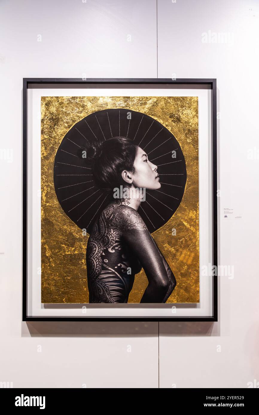 Istanbul, Turkiye - 26. OCT 2024: 19. Ausgabe der Contemporary Istanbul ist eine jährliche Kunstmesse, die Galerien, Künstler, Sammler und Kurato verbindet Stockfoto