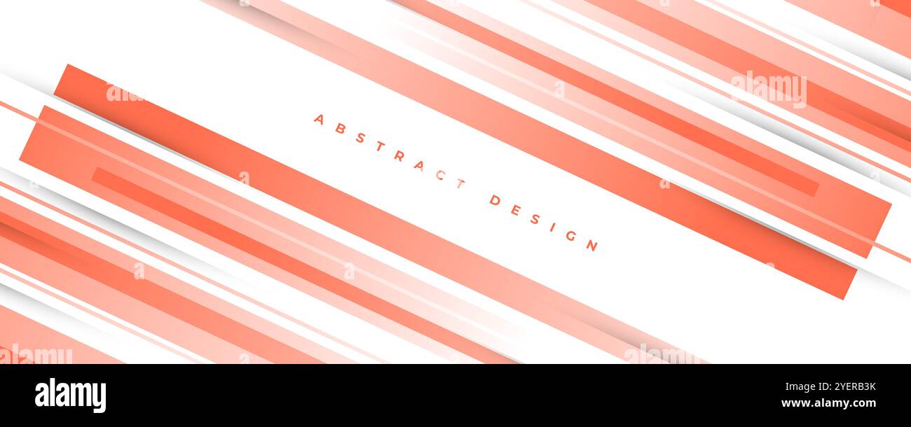 Abstrakter Pfirsichhintergrund und weißer Farbverlauf im Papierschnitt-Stil. Einfaches und minimalistisches Vektordesign für Banner oder Cover Stock Vektor