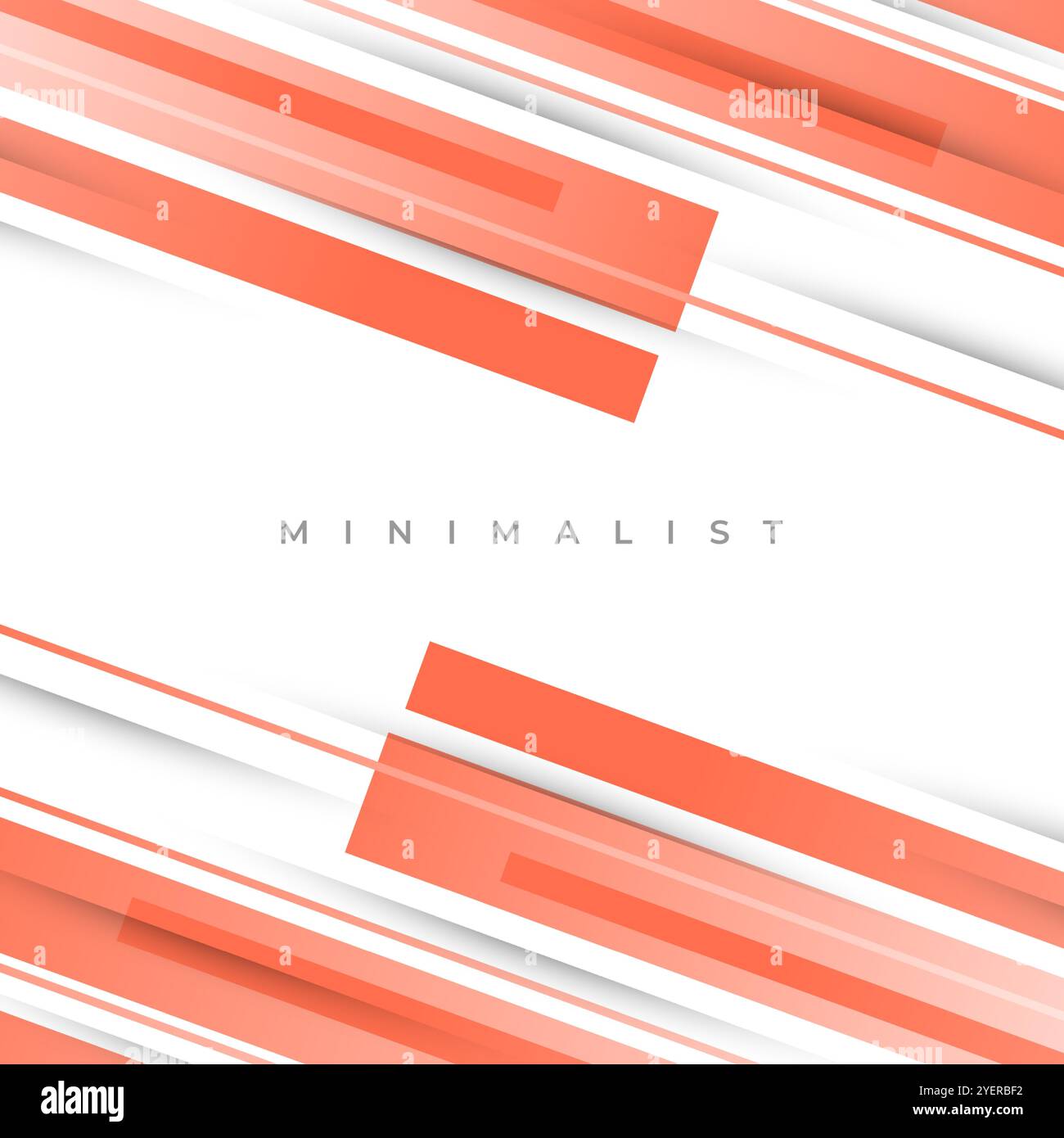 Abstrakter Pfirsichhintergrund und weißer Farbverlauf im Papierschnitt-Stil. Einfaches und minimalistisches Vektordesign für Banner oder Cover Stock Vektor