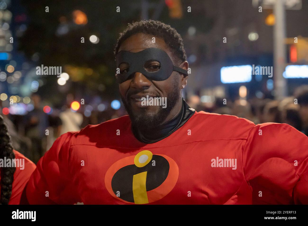 New York, Usa. 31. Oktober 2024. New York City Public Advocate Jumaane Williams nimmt 2024 an der 51. Jährlichen Village Halloween Parade in New York City am 31. Oktober 2024 Teil. Quelle: SOPA Images Limited/Alamy Live News Stockfoto