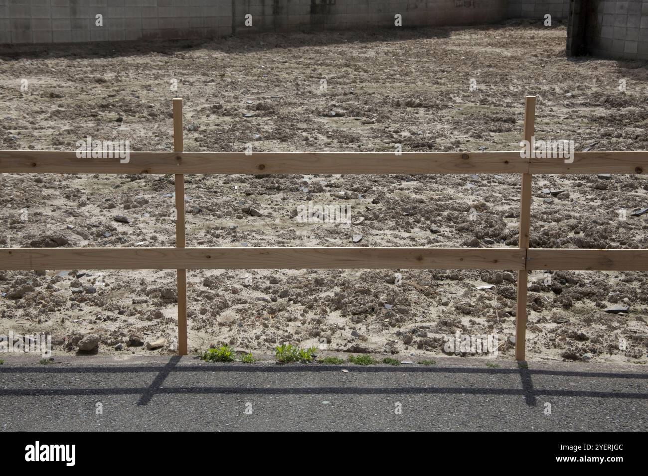 Leeres Land Stockfoto