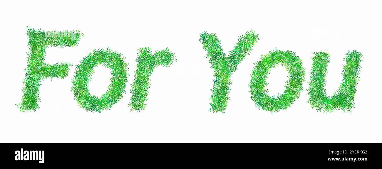 Arabesque-Schriftzug für dich Stockfoto