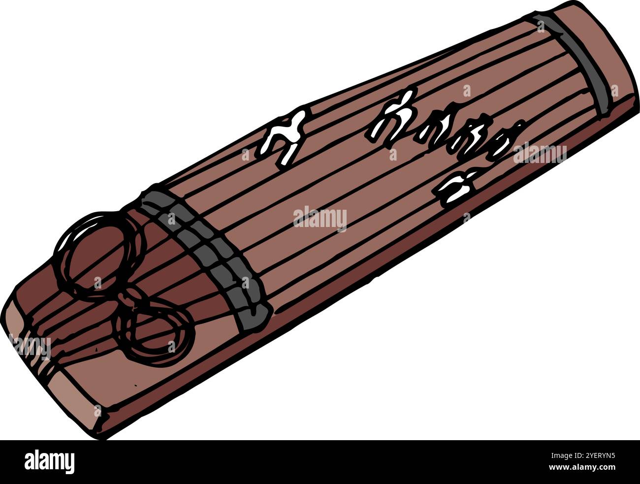 Koto (japanische Zither) Stockfoto