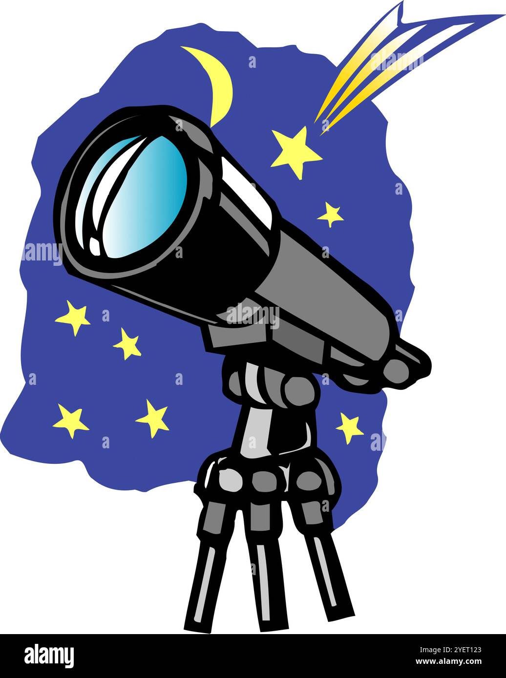 Astronomische Fernrohr Stockfoto