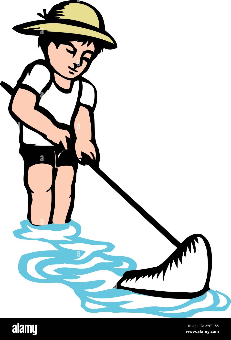 Fische fangen Stockfoto