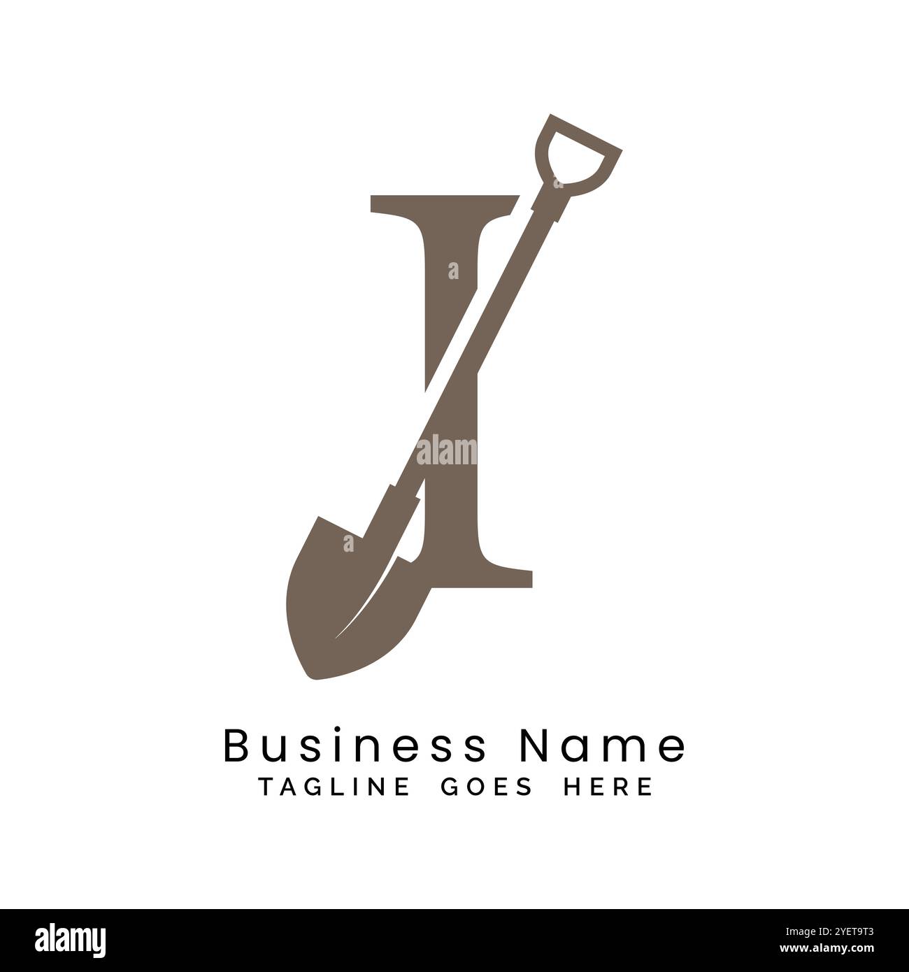 Logodesign „Letter I“. Symbol für die Konstruktion des Alphabets I Stock Vektor