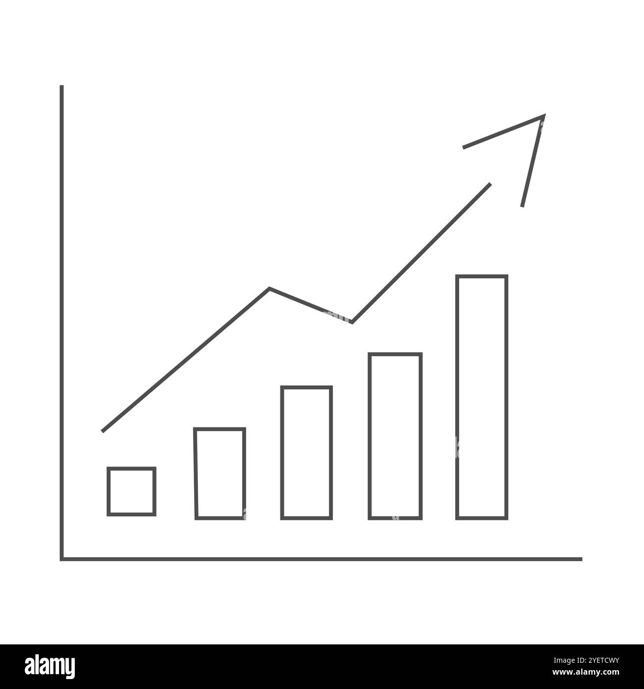 Piktogramm-Symbol. Geschäftskonzept. Symbol für Finanzdiagramme, trendiger Stil auf weißem Hintergrund Symbol für Design. Leicht bearbeitbar. Stock Vektor