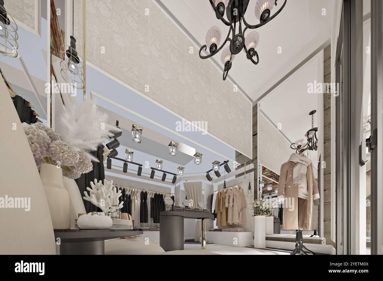 3D-Render Mode Shop Stockfoto