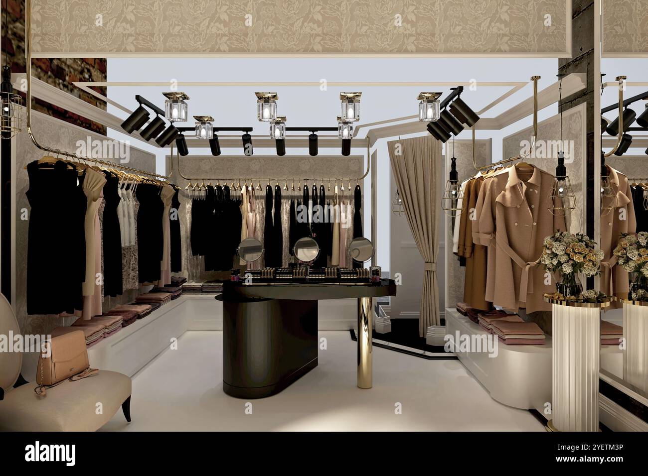 3D-Render Mode Shop Stockfoto