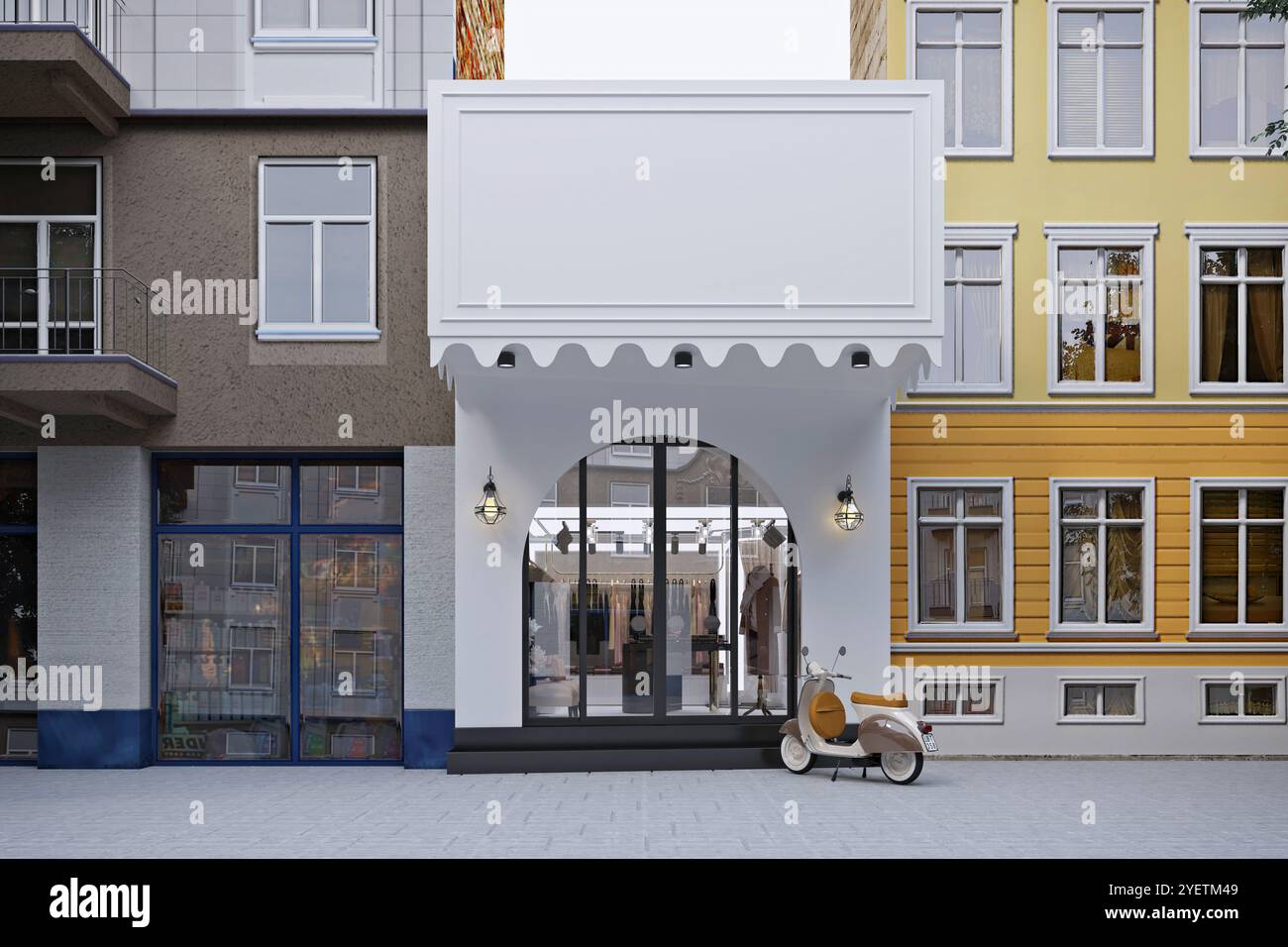 3D-Render Mode Shop Stockfoto