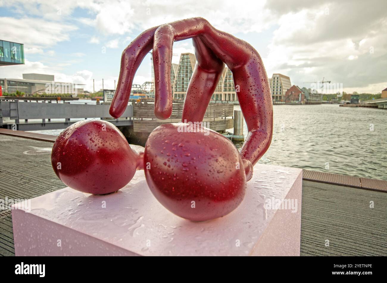 Hippocampus hippocampi (von der dänischen Künstlerin Helene Nymann) aus der Ausstellung yet IT Moves (2023) in Kopenhagen, Dänemark Stockfoto