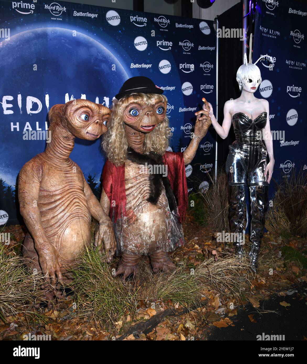 31. Oktober 2024, New York, NY, USA: Tom Kaulitz, Heidi Klum und Leni Klum nehmen an der 23. Jährlichen Heidi Klum Halloween Party im Hard Rock Hotel in New York Teil. 31. Oktober 2024. (Credit Image: © Photo Image Press via ZUMA Press Wire) NUR REDAKTIONELLE VERWENDUNG! Nicht für kommerzielle ZWECKE! Stockfoto