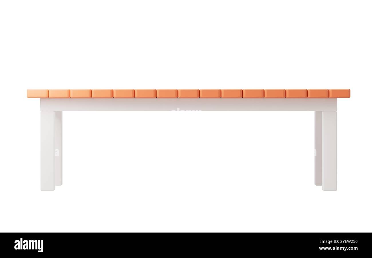 Zeichentrickstil-Tabelle, 3D-Rendering. 3D-Abbildung. Stockfoto