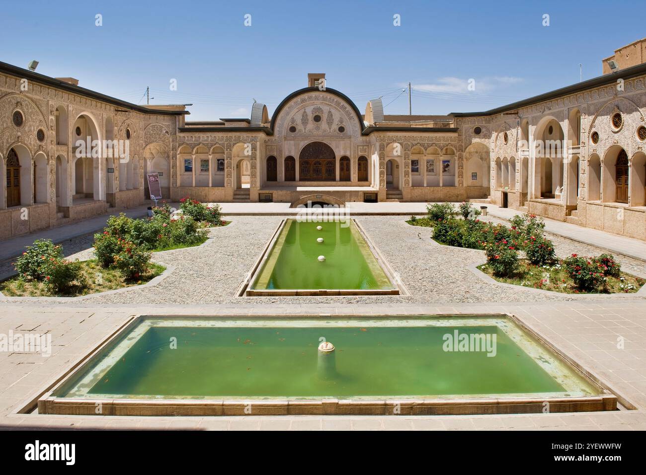 Iran. Kaschan. Tabatabaei-Haus Stockfoto