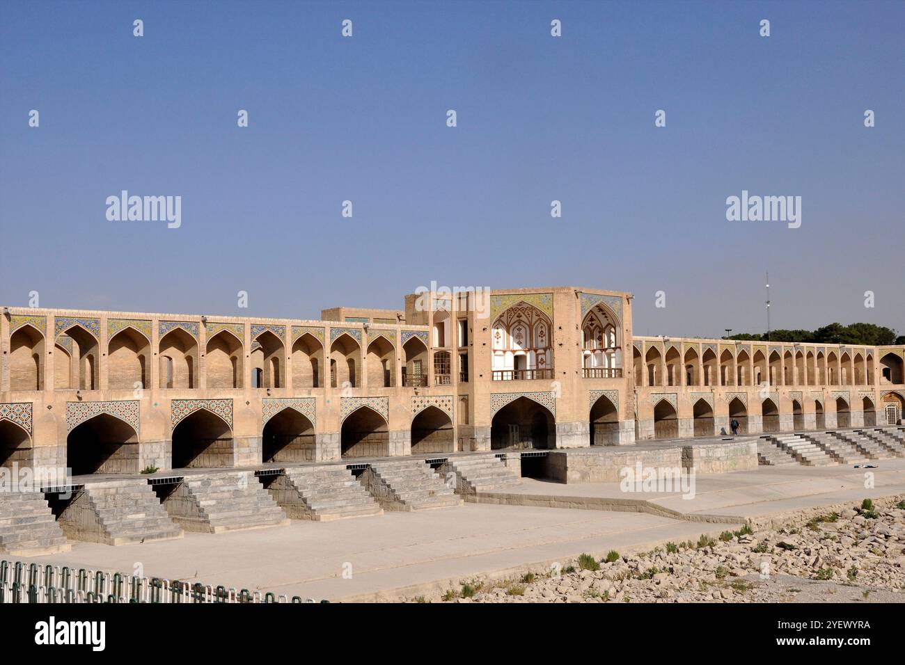 Iran. Isfahan. SIO-se-Brücke Stockfoto