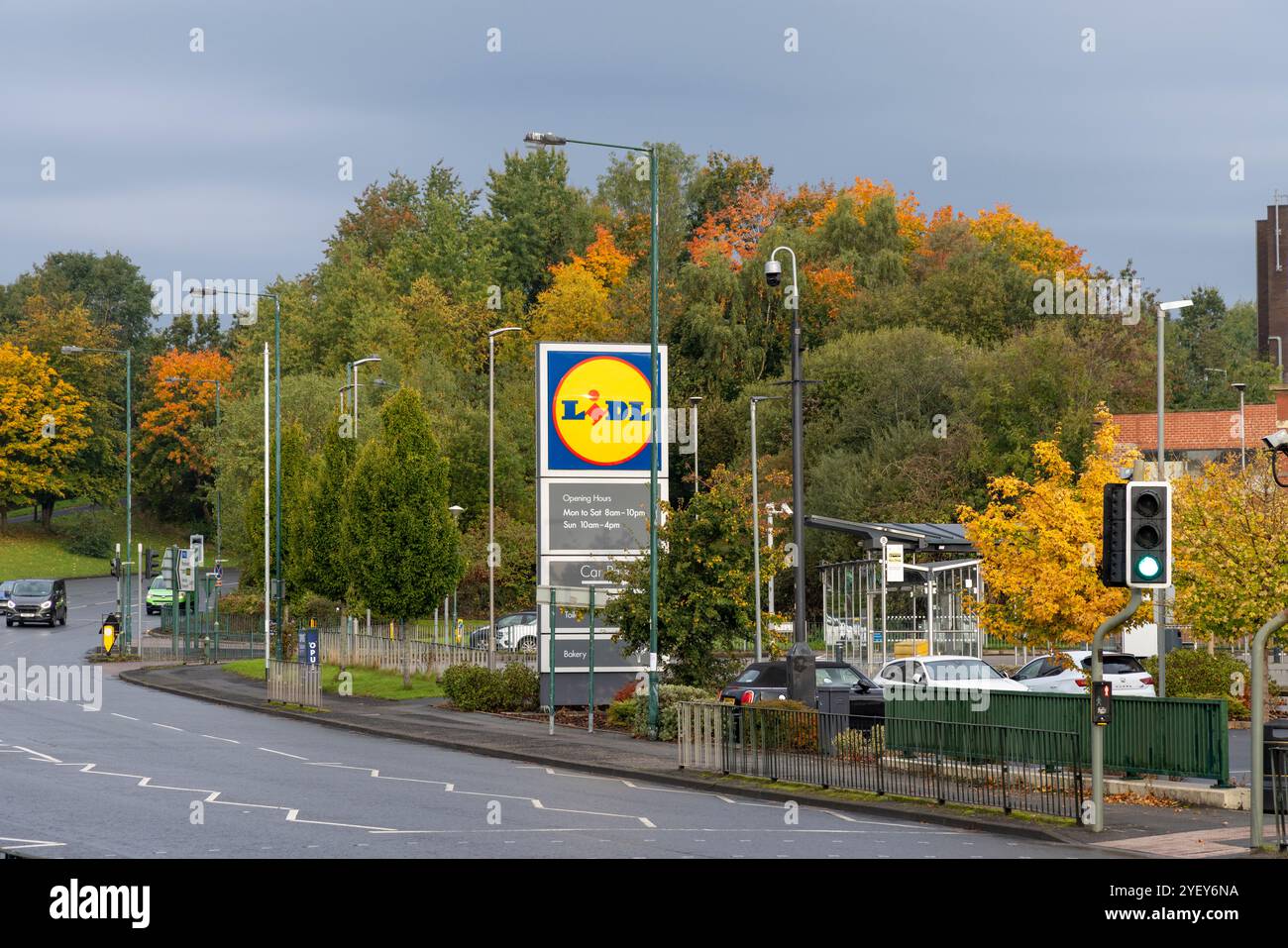 Lidl Supermarkt in Radcliffe, Greater Manchester, England, UK, 2024 Stockfoto
