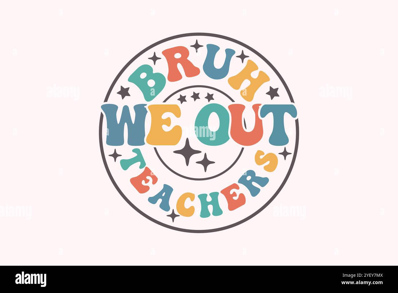 Sommer-T-Shirt-Design im Retro-Look Stock Vektor