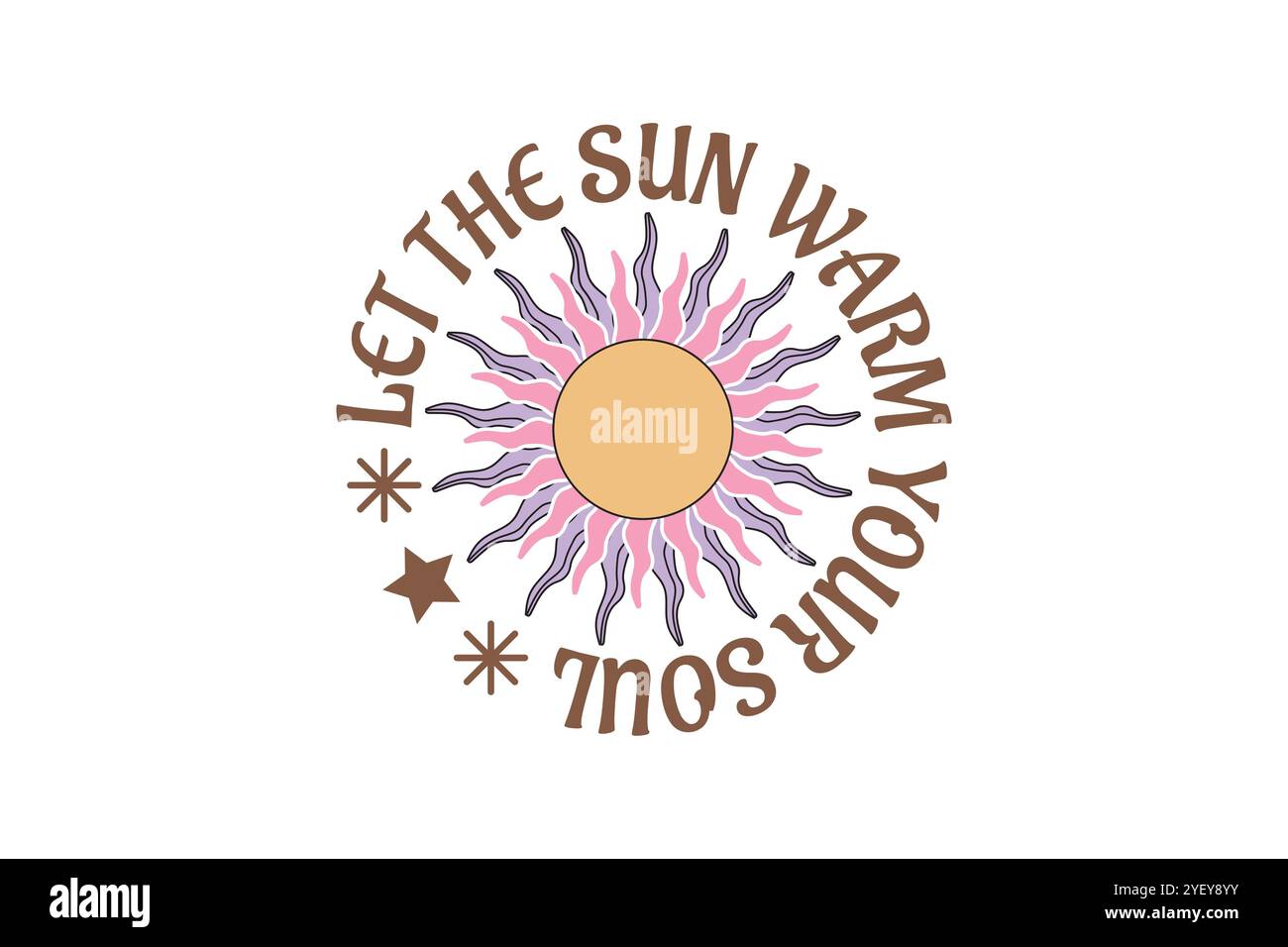 Boho SVG T-Shirt-Design Stock Vektor