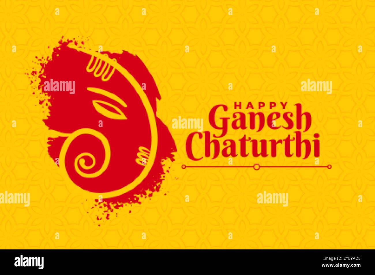 Stilvolles Happy ganesh chaturthi kreatives Kartendesign Stock Vektor