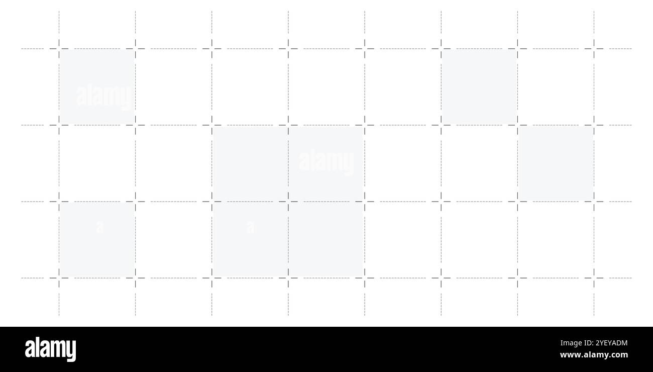 Rasterüberlagerung oder Hintergrund. Tech Grid Overlay. Blauer Druck. Nachrichtenüberlagerung. News Grid Vektor. Stock Vektor