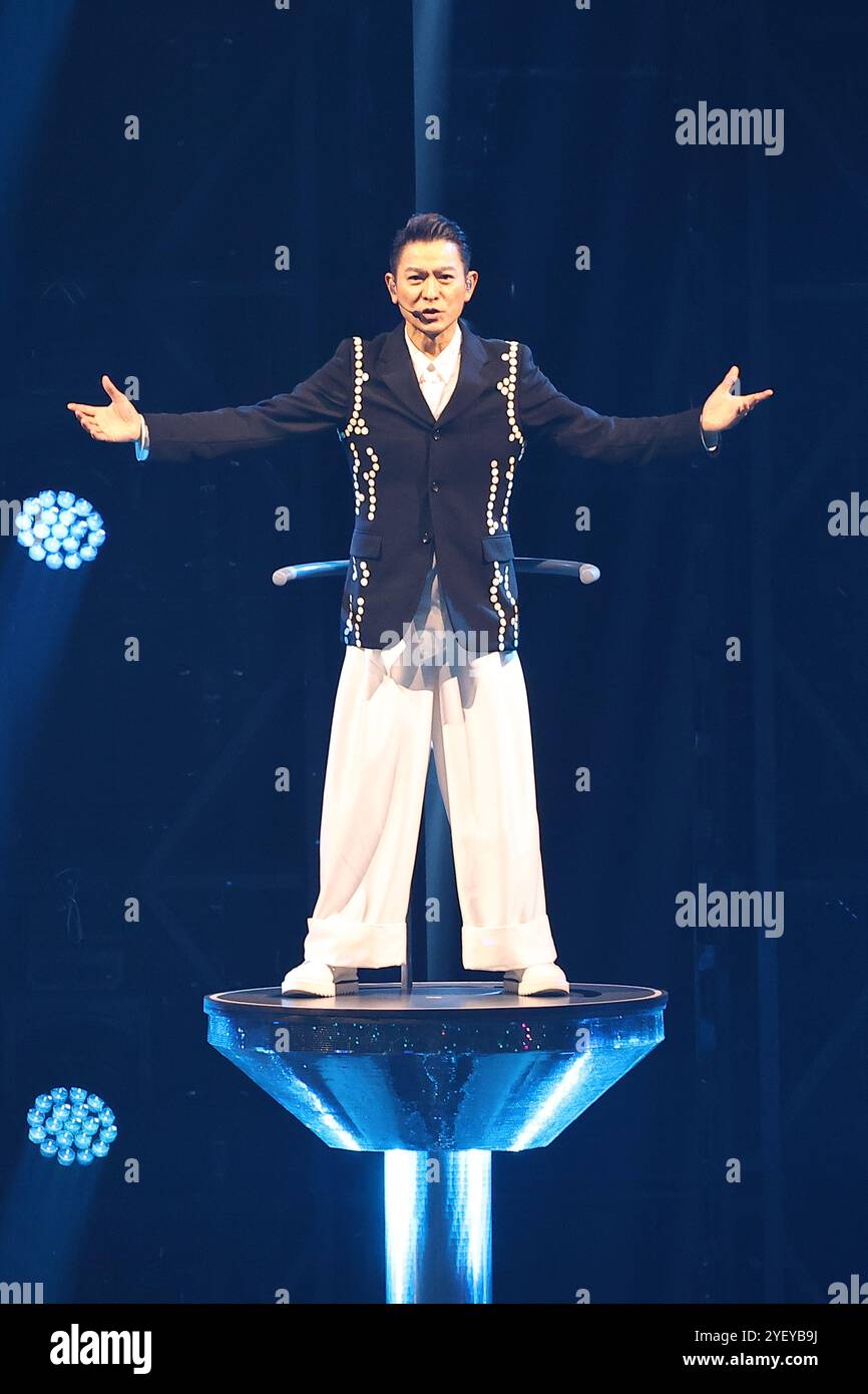 Taiwan, China. November 2024. Sänger Andy Lau tritt am 1. November 2024 in der Taipei Arena auf. (Foto: Costfoto/NurPhoto) Credit: NurPhoto SRL/Alamy Live News Stockfoto