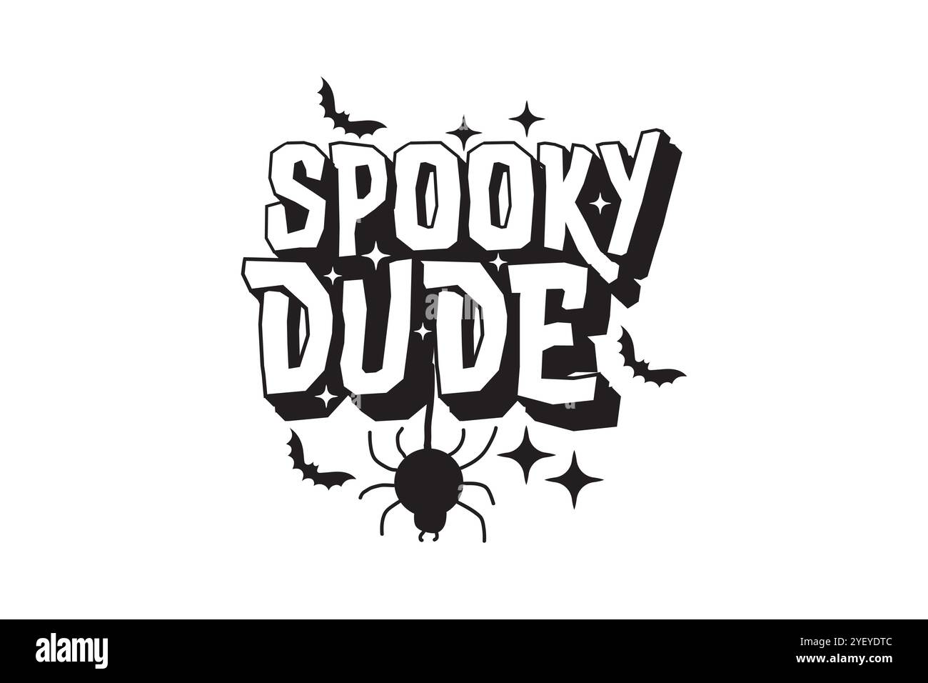 Kürbis Spooky T-Shirt SVG Design Stock Vektor