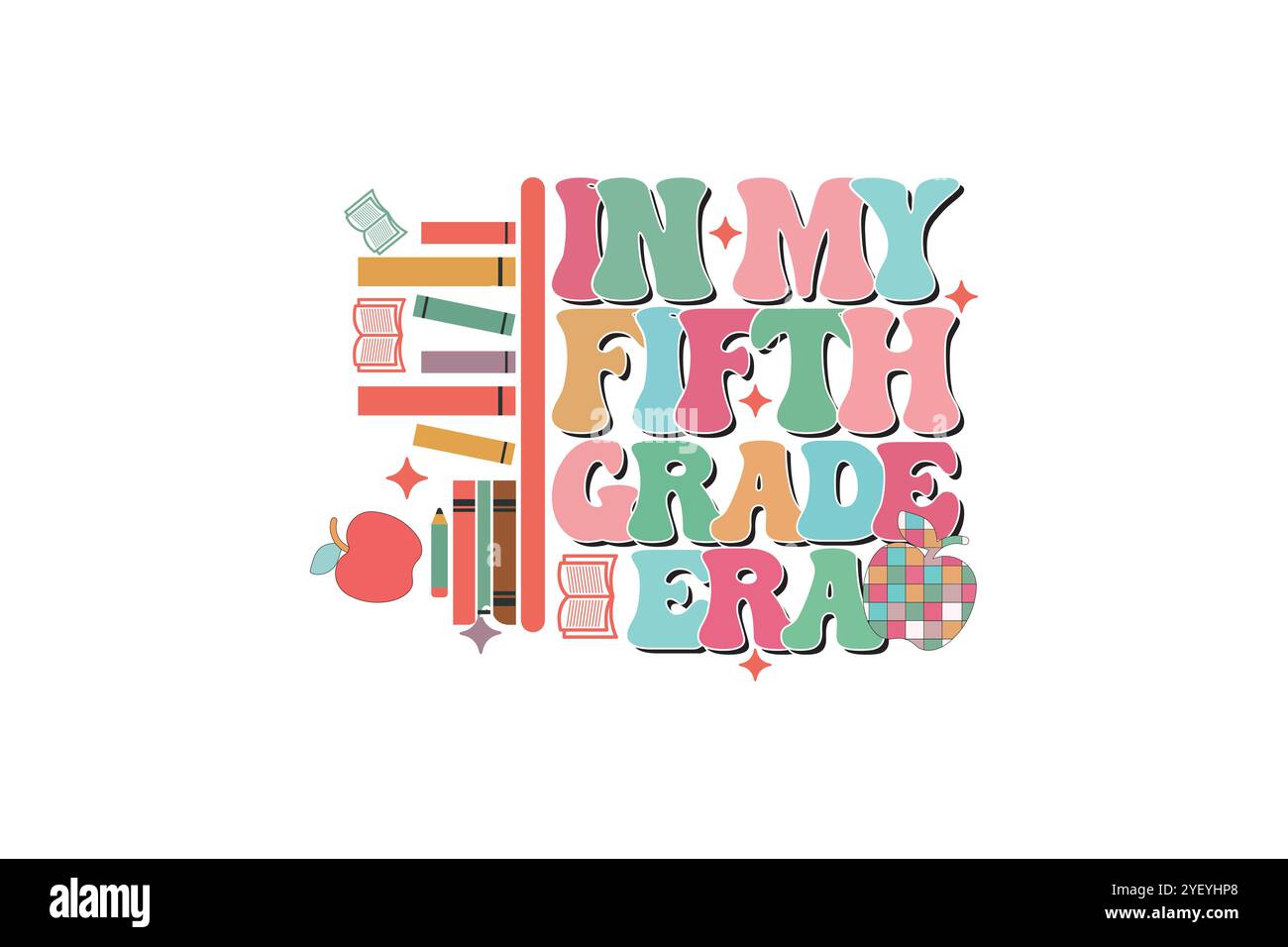 Lehrerbuch Hebeldesign SVG Stock Vektor