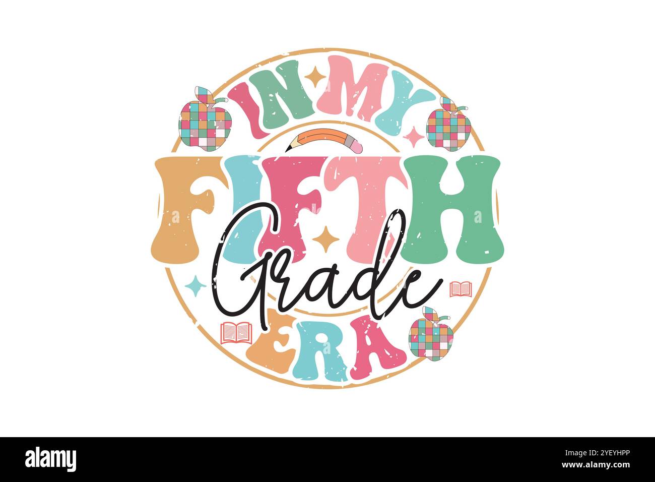 Lehrerbuch Hebeldesign SVG Stock Vektor