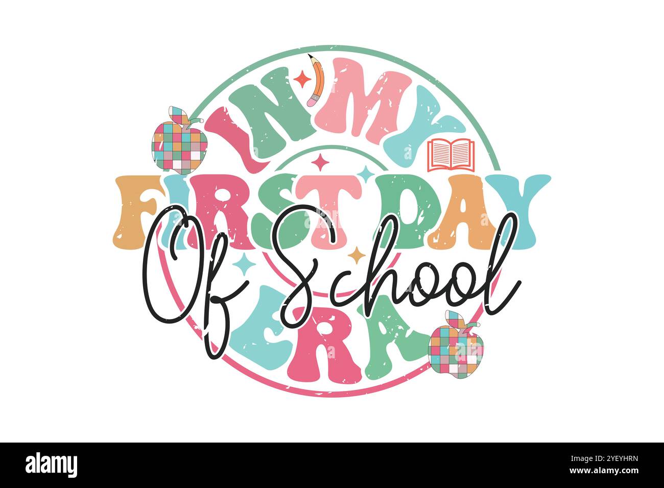 Lehrerbuch Hebeldesign SVG Stock Vektor