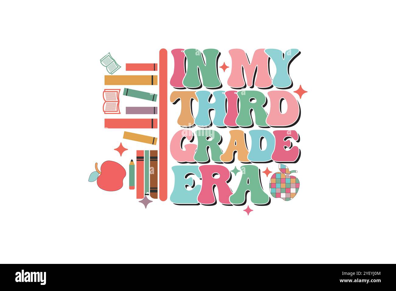 Lehrerbuch Hebeldesign SVG Stock Vektor