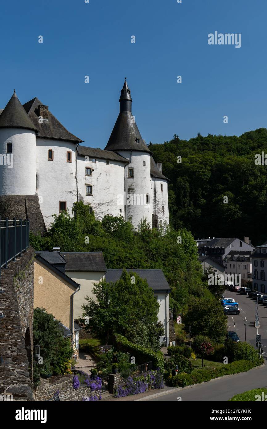 Schloss Clervaux im Norden Luxemburgs Stockfoto