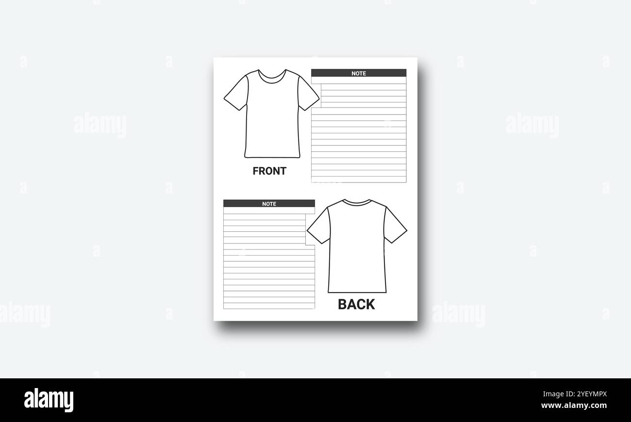 Innenvektoren des KDP-Logbuchs Stock Vektor