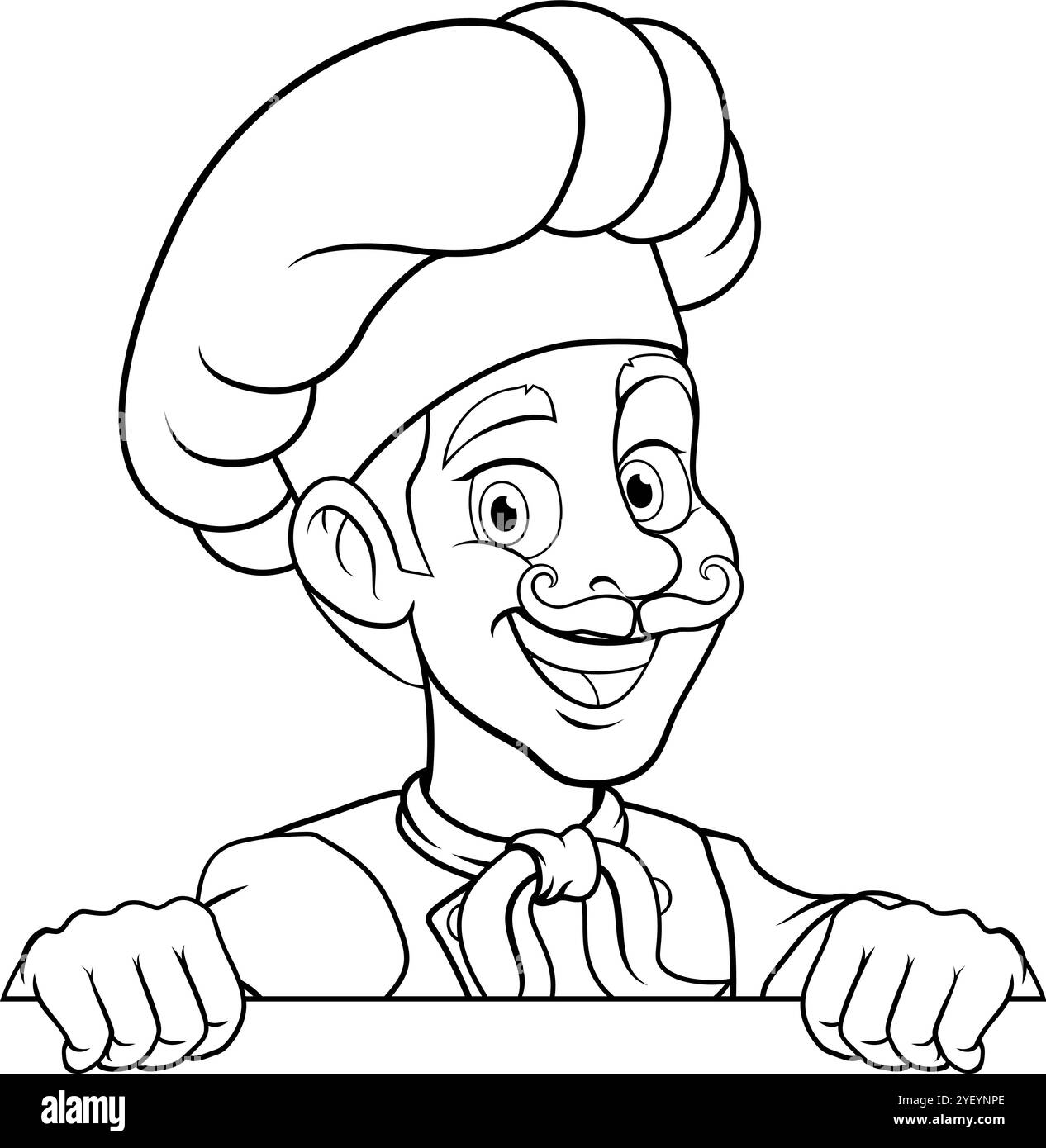 Chef neu 2024 A13 BW-100 Stock Vektor