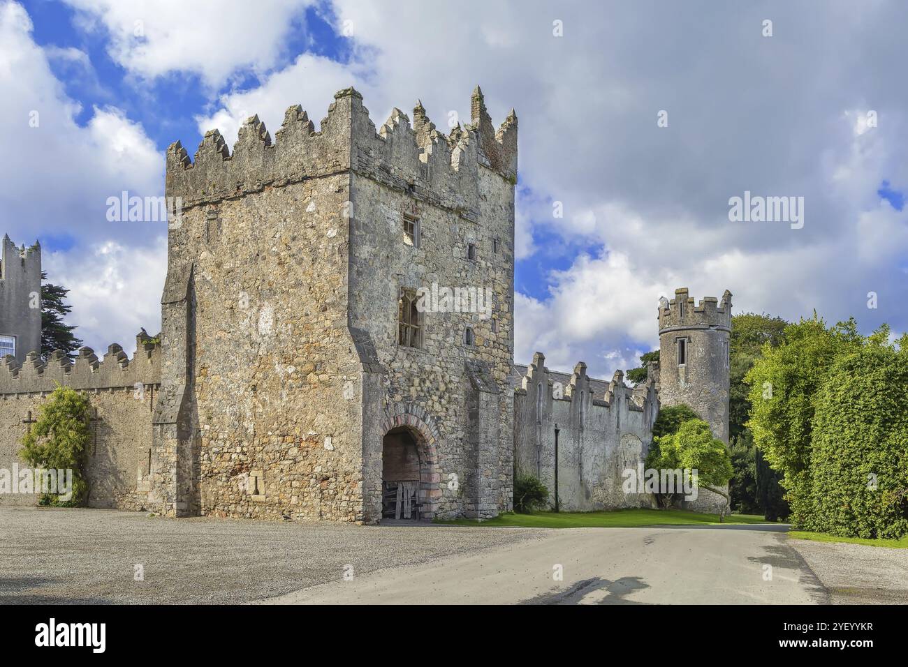 Howth Castle hat seine Ursprünge im Mittelalter, Irland, Europa Stockfoto