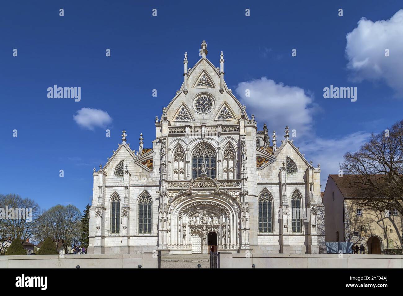 Kirche des Königlichen Klosters Brou in Bourg-en-Bresse, Frankreich, Europa Stockfoto